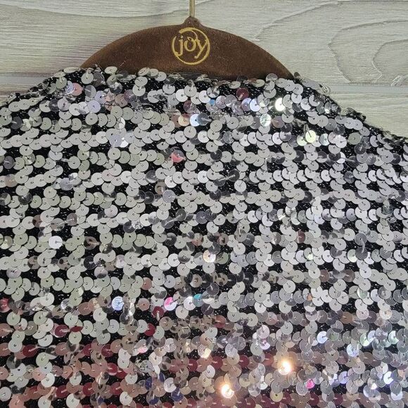 Vintage Ann Green Sequin Cardigan 70's Womens SZ S Made In England Era Tour Disc - Picture 7 of 8